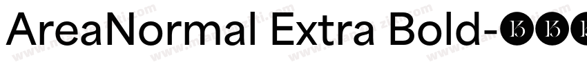 AreaNormal Extra Bold字体转换